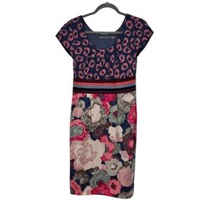 Women’s Boden Size 4 Limited Edition Mixed Print Silk Lined Georgia Dress